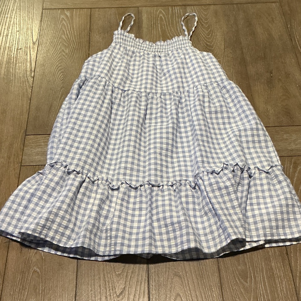 Francesca's Collections Blue Gingham Dress